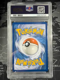 2015 POKEMON XY ROARING SKIES PORTUGUESE #105 FULL ART/M RAYQUAZA EX PSA 9 - Image 2