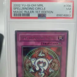 2002 Yugioh Spellbinding Circle - MRL-006 - Magic Ruler - PSA 7 1st Edition - Image 4