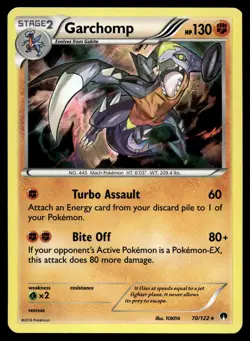 POKEMON GARCHOMP BREAKPOINT 70/122 HOLO R NM/M - Image 1
