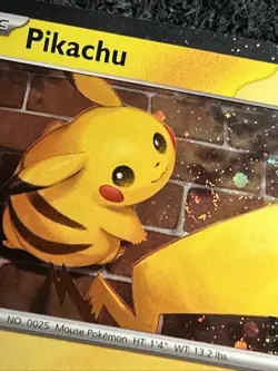 Pokemon Pikachu 51/162 Cosmo Holo Cool Rare Swirl 2026 Pokemon Day 30th - Image 2