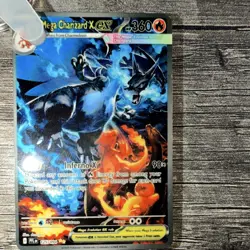 The Pokemon Company Mega Charizard X EX Me02 125/094 SIR Holo 360 HP (Keychain) - Image 1