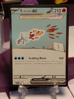 Eiscue ex 222/197 Special Illustration Rare Obsidian Flames Pokemon Near Mint - Image 1