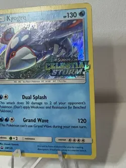 Kyogre - Black Star Promo Stamped Prerelease Celestial Storm #SM129 - LP/MP - Image 2