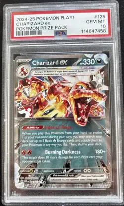 Charizard Ex 125/197 Prize Pack Playstamped PSA 10 - Image 1