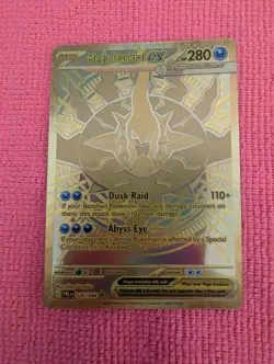 Pokemon Card - Mega Darkrai ex - Mega Hyper Rare (120/084) - Pitch Black - NM - Image 1