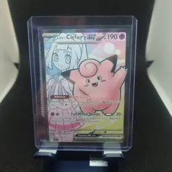 Pokemon TCG Lillie's Clefairy ex 173/159 Ultra Rare Journey Together NM/Mint F A - Image 1