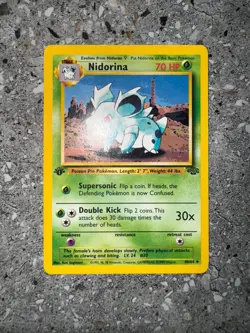 Pokemon TCG Cards 1st Edition Nidorina 40/64 Jungle Uncommon LP - Image 3