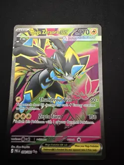 Mega Zeraora Ex #98 Pokemon Pitch Black 2026 Ultra Rare Full Art Holo Card Mint - Image 2