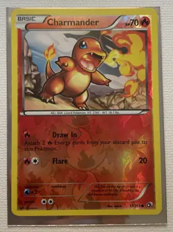 Pokemon TCG Charmander 17/113 Reverse Holo Legendary Treasures Card - Image 1