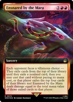 MTG NM Surge Foil Ensnared by the Mara Extended Dr Who Commander #975 Magic Card - Image 1