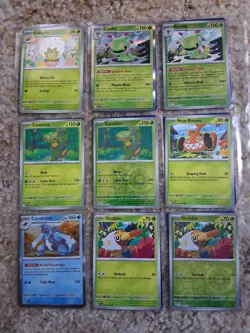 Pokemon Stellar Crown Reverse Holo + Holo Lot (185) Cards Mint some Duplicates - Image 2