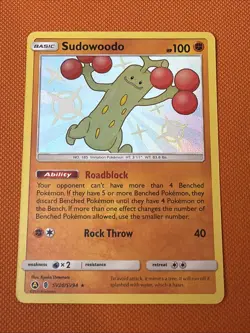 Sudowoodo SV20/SV94 Hidden Fates Shiny Vault Holo Card - Image 1