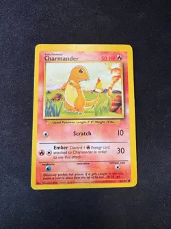 Charmander 46/102 - Pokemon Base Set Card WOTC LP - Image 1