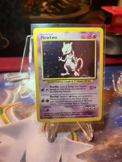 Mewtwo Base Set Unlimited Holo Card 10/102 - Image 1