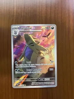 Pokemon TCG Tyranitar Scarlet & Violet Paldea Evolved Holo Card 222/193 IR - Image 1
