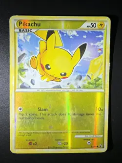 Pikachu Reverse Holo (61/90) LP Pokemon Card - Image 2