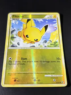 Pikachu Reverse Holo (61/90) LP Pokemon Card - Image 3