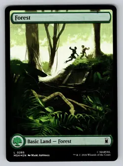 Forest (0285) 285 Land Marvel Super Heroes Magic: The Gathering Foil Near Mint - Image 1