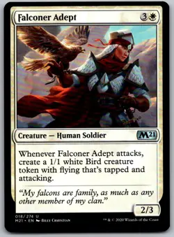 Falconer Adept 18 Uncommon Core Set 2021 Magic: The Gathering Near Mint - Image 1