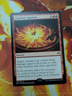 Chandra's Ignition Rare Magic: The Gathering Magic Origins Near Mint - Image 1