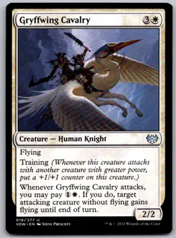 Gryffwing Cavalry 16 Uncommon Innistrad: Crimson Vow Magic: The Gathering NM - Image 1