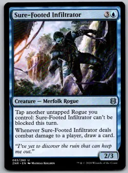 Sure-Footed Infiltrator 83 Uncommon Zendikar Rising Magic: The Gathering NM - Image 1