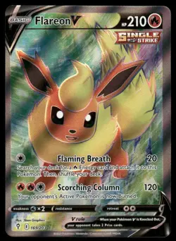 Pokemon Cards Flareon V 169/203 Holo Evolving Skies Ultra Rare NM - Image 1