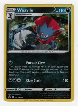 Weavile SWSH246 - Near Mint Promo - SWSH Black Star Promos Pokemon Card - Image 1