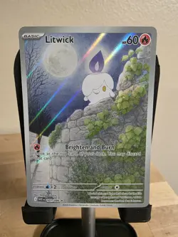 Pokemon Litwick 101/086 IR White Flare Illustration Rare - Image 1