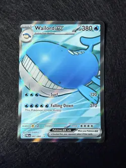 Wailord ex 097/084 Pitch Black Holo Full Art Ultra Rare Pokemon NM - Image 1