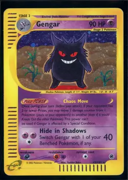 Pokemon EXPEDITION - #13/165 Gengar - Holo - ENG - SWIRL - Moderately Played- - Image 1