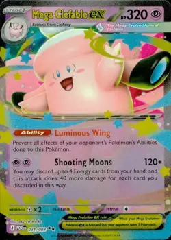 Mega Clefable ex 031/088 Double Rare Perfect Order Pokemon NM - Image 1