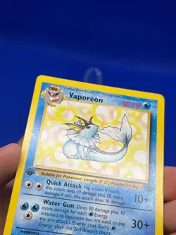 Vintage Pokemon WoTC Jungle 1st Edition Vaporeon 28/64 Regular Rare LP - Image 4