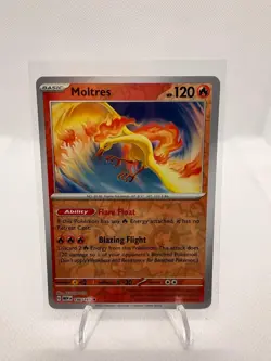Moltres 146/165 Rare 151 Pokemon Reverse Holo Near Mint - Image 1