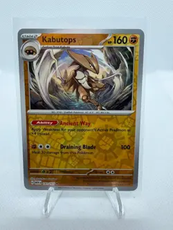 Kabutops 141/165 Rare 151 Pokemon Reverse Holo Near Mint - Image 1