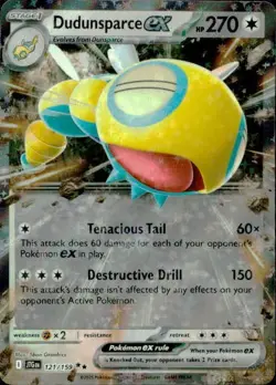 Dudunsparce ex 121/159 Double Rare Journey Together Pokemon NM - Image 1
