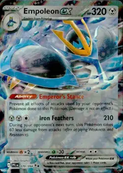 Empoleon ex 070/094 Double Rare Phantasmal Flames Pokemon NM - Image 1