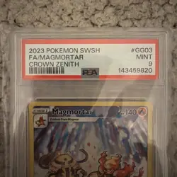 Pokemon TCG Magmortar GG03/GG70 SWSH: Crown Zenith: Galarian Gallery MINT PSA 9 - Image 2