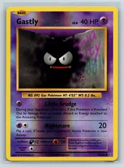 Gastly 47/108 Common Evolutions Pokemon Reverse Holo Lightly Played - Image 1