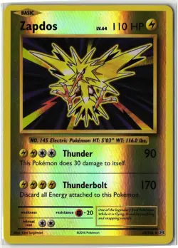 Zapdos #42/108 Rare Evolutions Reverse Holo MP Pokemon TCG - Image 1