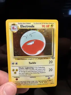 Pokemon TCG Electrode Jungle 2/64 Holo Rare Unlimited English 1999 90HP - Image 2