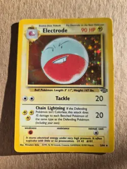 Pokemon TCG Electrode Jungle 2/64 Holo Unlimited Holo Rare - Image 1
