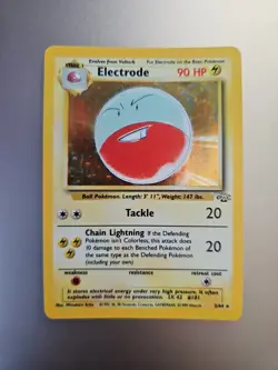 Pokemon TCG Electrode Jungle 2/64 Holo Unlimited Holo Rare - Image 1