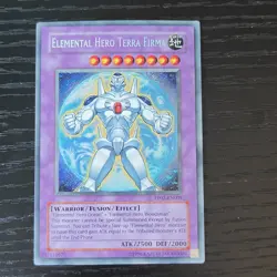 Yu-Gi-Oh! PP02-EN009 Elemental Hero Terra Firma (Unlimited Ed.) Secret Rare, LP - Image 1