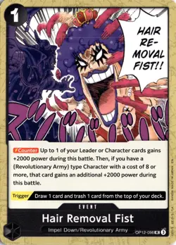 Hair Removal Fist UC Legacy of the Master OP12-098 One Piece TCG - Image 1