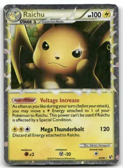 Raichu (Prime) Holo Ultra Rare Undaunted 83/90 MP - Image 1