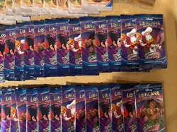 Disney Lorcana Lot Of 88 booster packs + 3 Stitch Promos - Winterspell, RoJ, Shi - Image 5