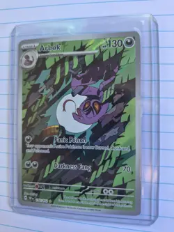 Pokemon Arbok 176/162 SV05 Temporal Forces Illustration Rare Holo Stage 1 130 HP - Image 1