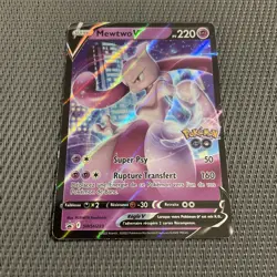 Carte Pokemon Mewtwo V SWSH223 Promo Epee et Bouclier Francaise - Image 1