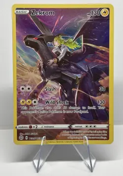 Zekrom TG05/TG30 Trainer Gallery Full Art Rare Pokemon Brilliant Stars - Image 1